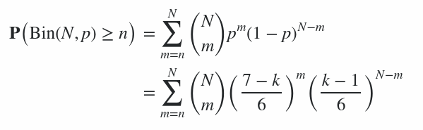 Binomial distribution math