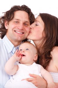 family kiss