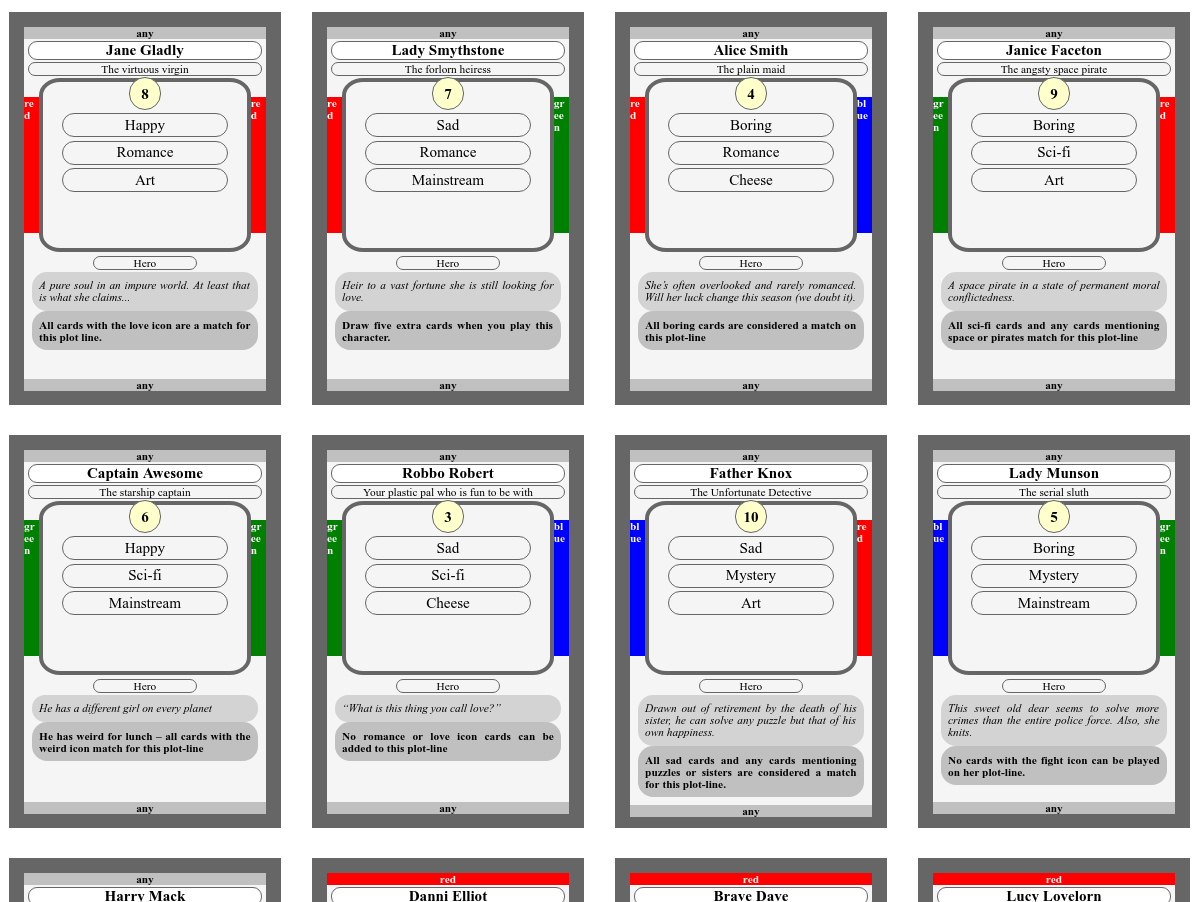 Plot-Lines: The storytelling card game