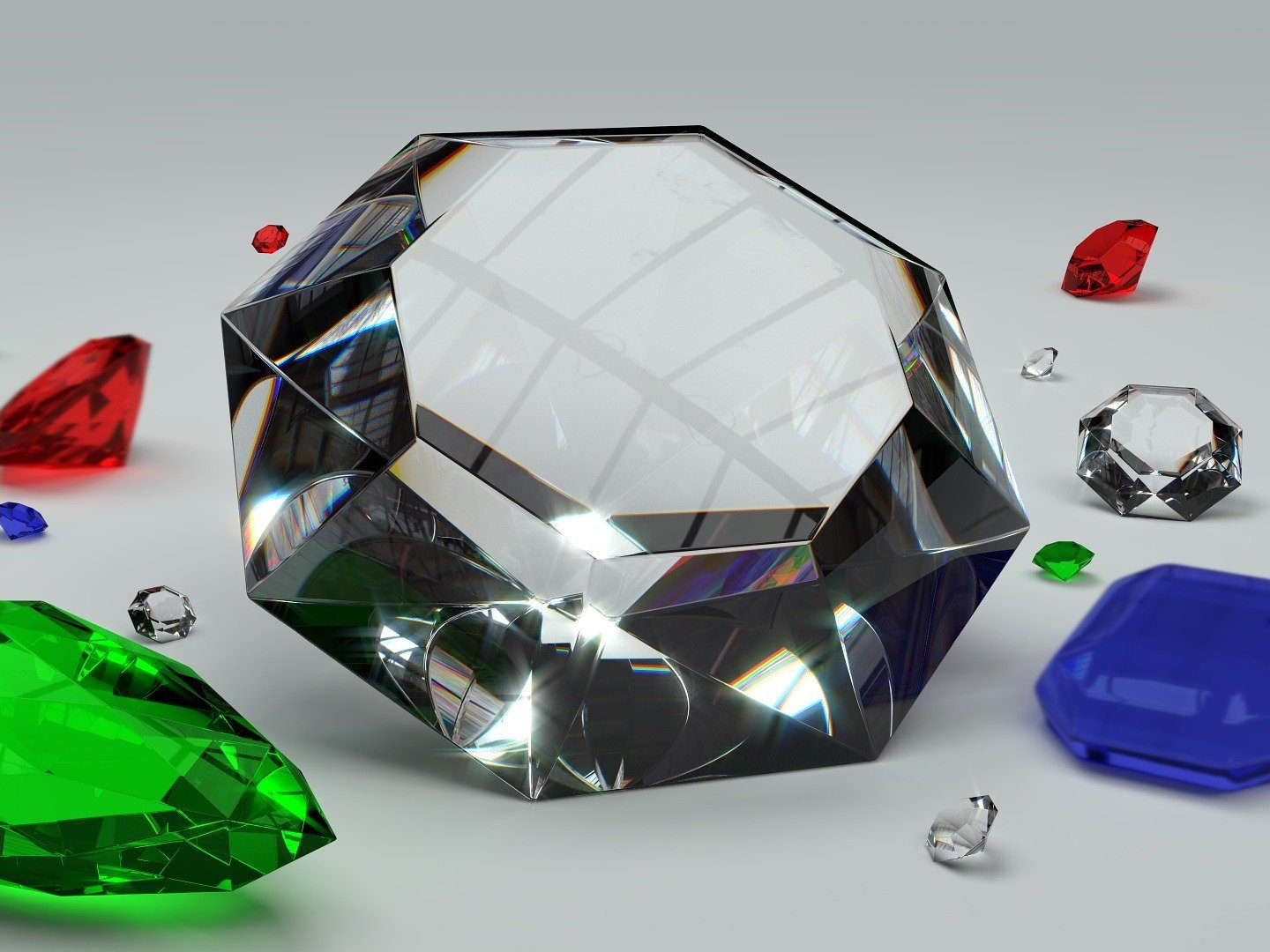 A huge (fake) diamond
