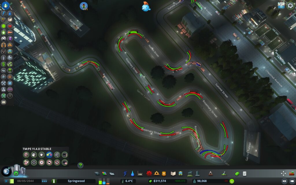 Giving traffic more time in City Skylines