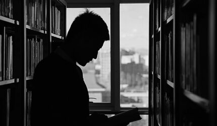 silhouette of man