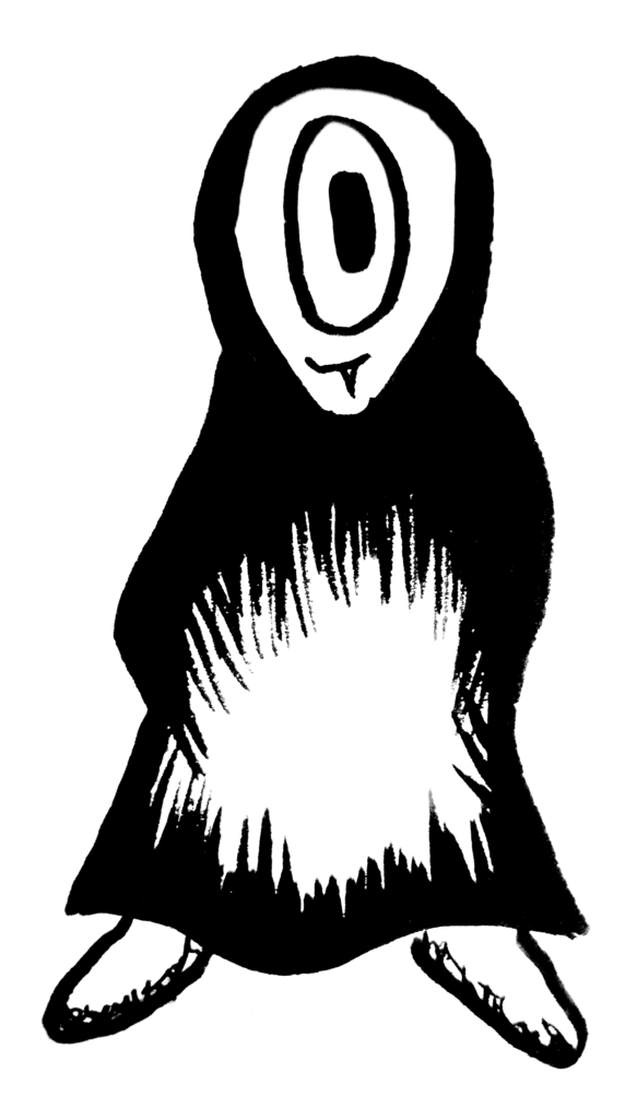 the same one-eyed robed figure but cleaned up for screen.